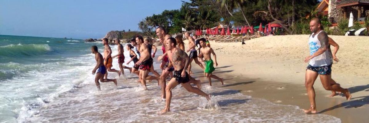 Samui Pavillions beach resort - beach fitness in Thailand